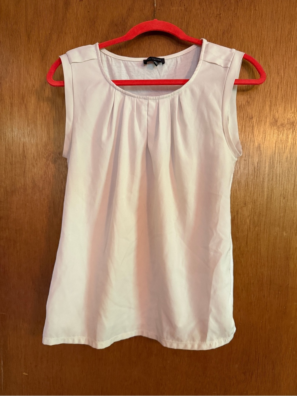 Sleeveless Scoop Neck Blouse with Pleating